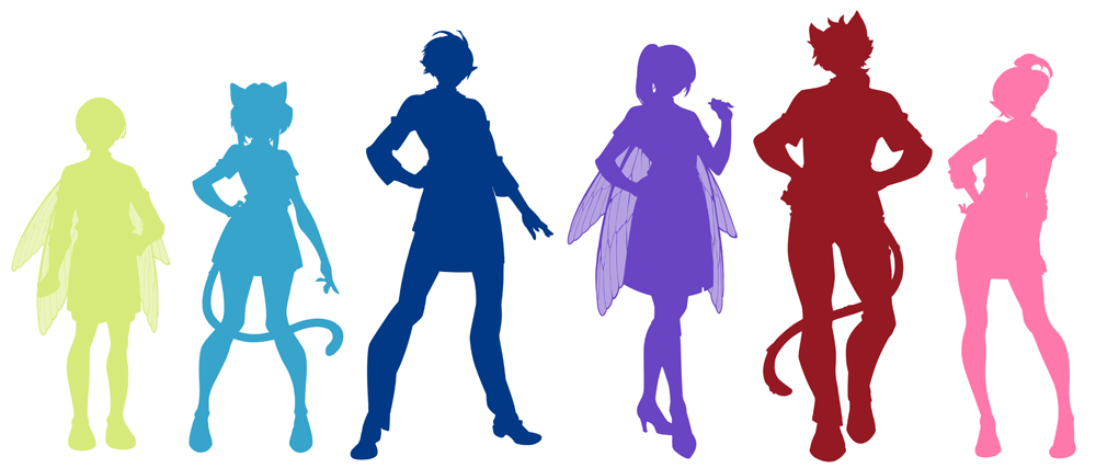 Cast Silhouette Lineup
